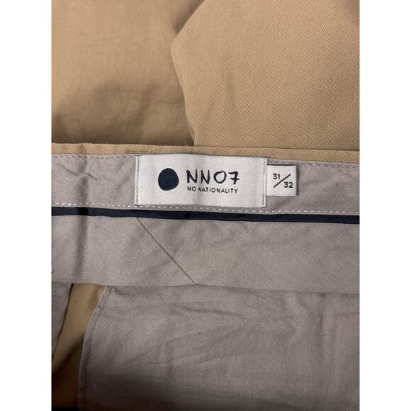 NN07 No Nationality Pants 31 x 31 Mens Theo Tapered Slim Chino Khaki - Picture 6 of 7